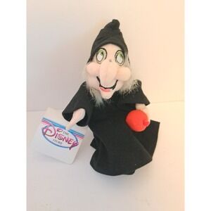 Evil Wicked Witch Snow White Plush Vintage Disney Store NWT Bean Bag 8" w/ Tag